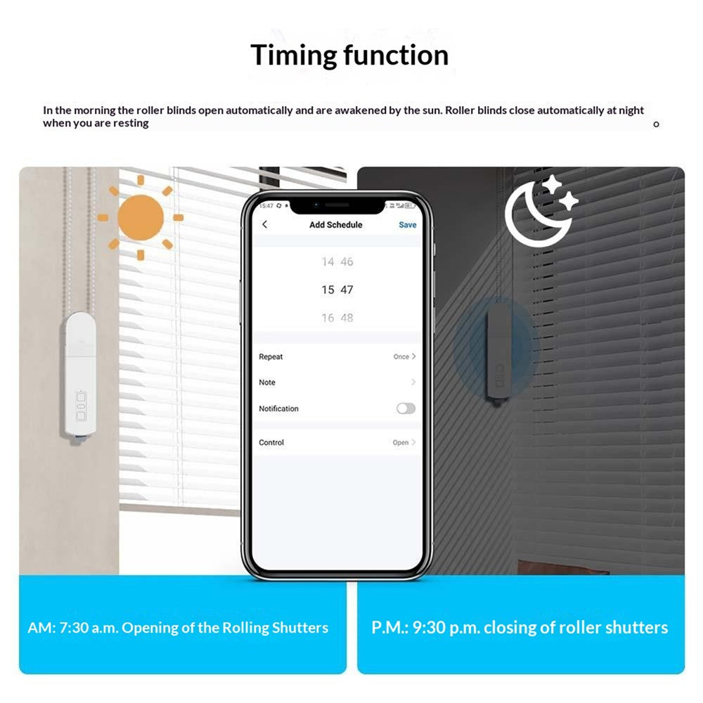 MB60L-ZG-ZT-TY Tuya WiFi Smart Gardinmotor Elektrisk Rullegardinsmotor Stemmestyring Elektrisk Gardinstyring