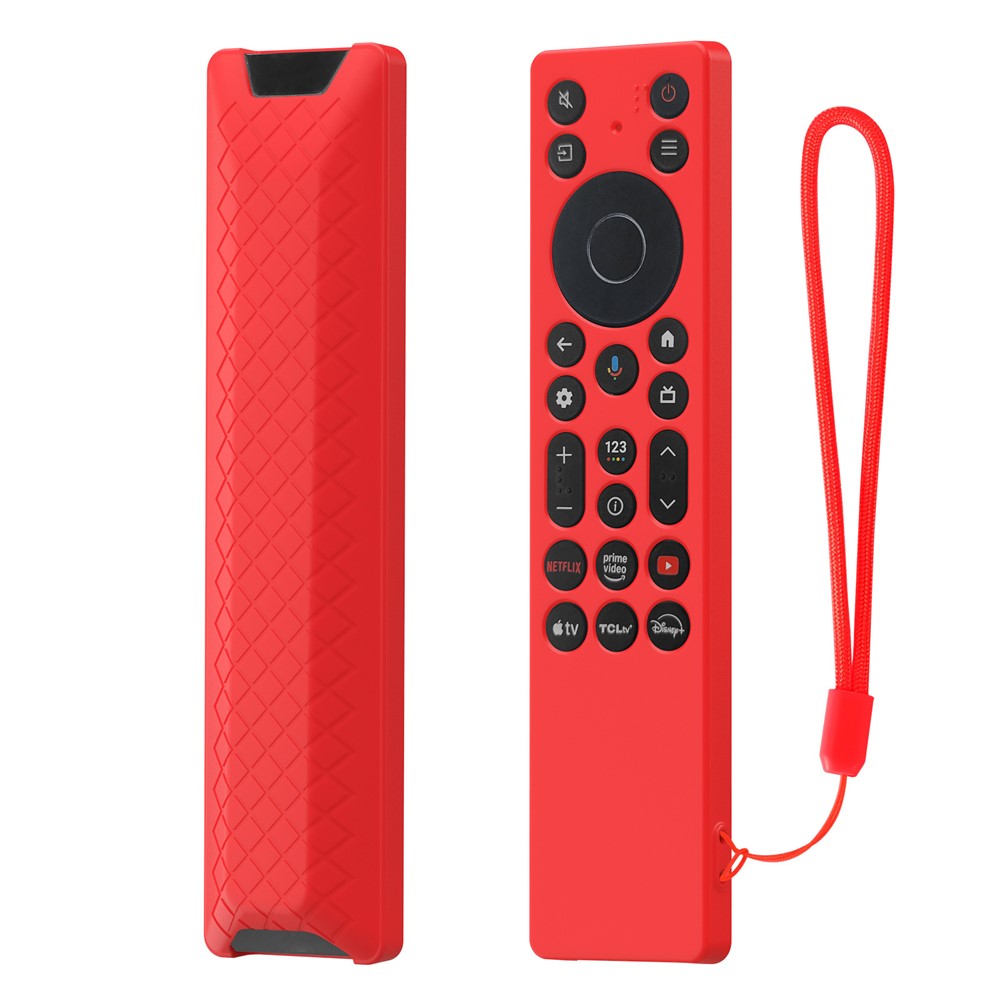 Silicone Case for TCL RC923A  /  RC813A Remote Control Shockproof Anti-slip Diamond Texture Protective Cover