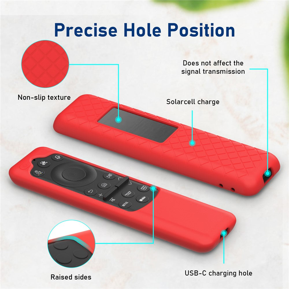 Silicone Case for Samsung BN59-01432A / BN59-01432J / BN59-01480L Remote Control Shockproof Anti-slip Protective Cover with Lanyard