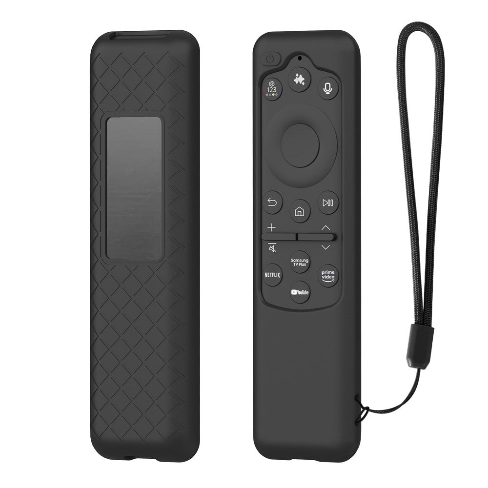 Silicone Case for Samsung BN59-01432A / BN59-01432J / BN59-01480L Remote Control Shockproof Anti-slip Protective Cover with Lanyard