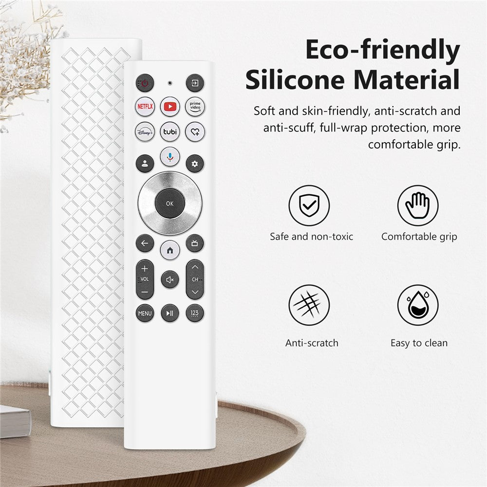 Til Hisense ERF6A80 / ERF6G80H / ERF6F80H fjernbetjening silikoneetui Anti-drop fuld dækning beskyttende cover med snor