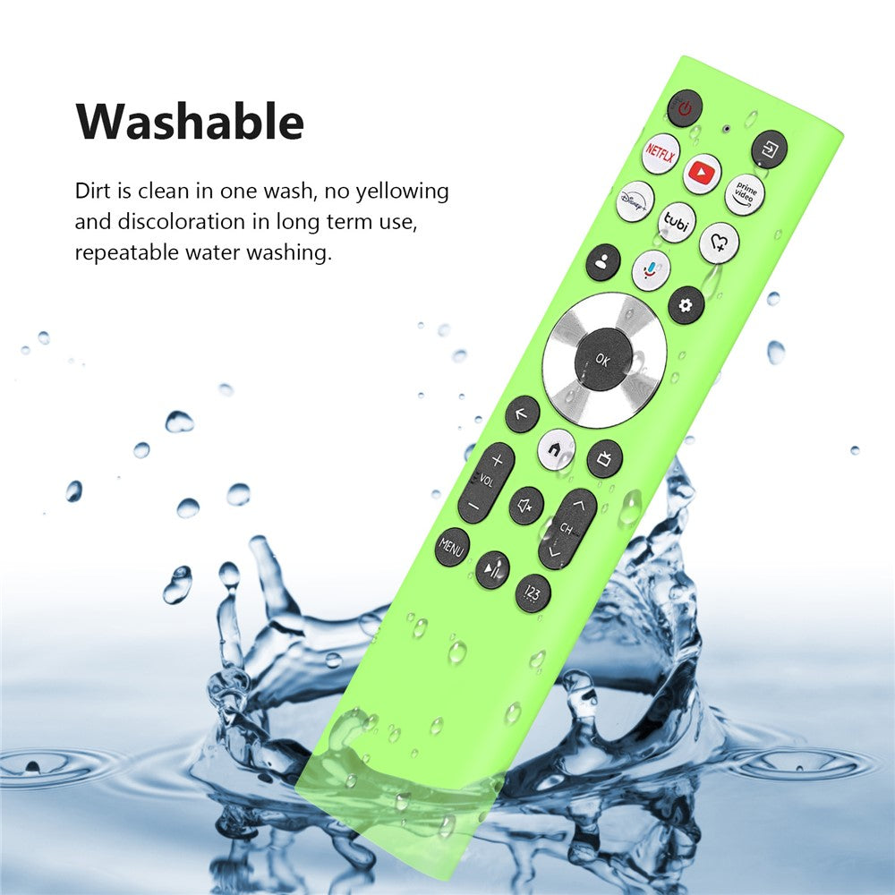 Til Hisense ERF6A80 / ERF6G80H / ERF6F80H fjernbetjening silikoneetui Anti-drop fuld dækning beskyttende cover med snor