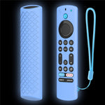 Silikoneetui til Amazon Fire TV Alexa Voice (2023) Fjernbetjening Stødsikkert Fuldt Dækken Skridsikkert Beskyttelsesetui med Halsrem