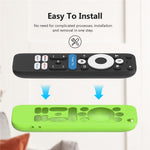 Silicone Case for Walmart onn.Google TV Box 4K Pro (2025) Remote Control Diamond Texture Anti-Slip Protective Cover with Lanyard