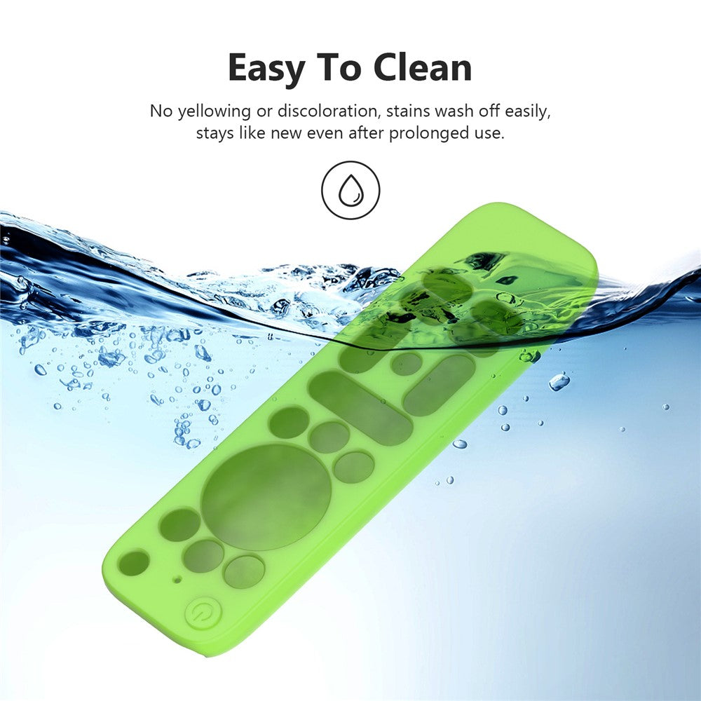 Silicone Case for Walmart onn.Google TV Box 4K Pro (2025) Remote Control Diamond Texture Anti-Slip Protective Cover with Lanyard