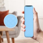 Silicone Case for Walmart onn.Google TV Box 4K Pro (2025) Remote Control Diamond Texture Anti-Slip Protective Cover with Lanyard