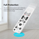 Silicone Protector Cover for Walmart Onn. Android TV 2K FHD Streaming Stick Remote Control Diamond Texture Anti-Slip Protective Case with Lanyard