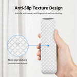 Silicone Protector Cover for Walmart Onn. Android TV 2K FHD Streaming Stick Remote Control Diamond Texture Anti-Slip Protective Case with Lanyard