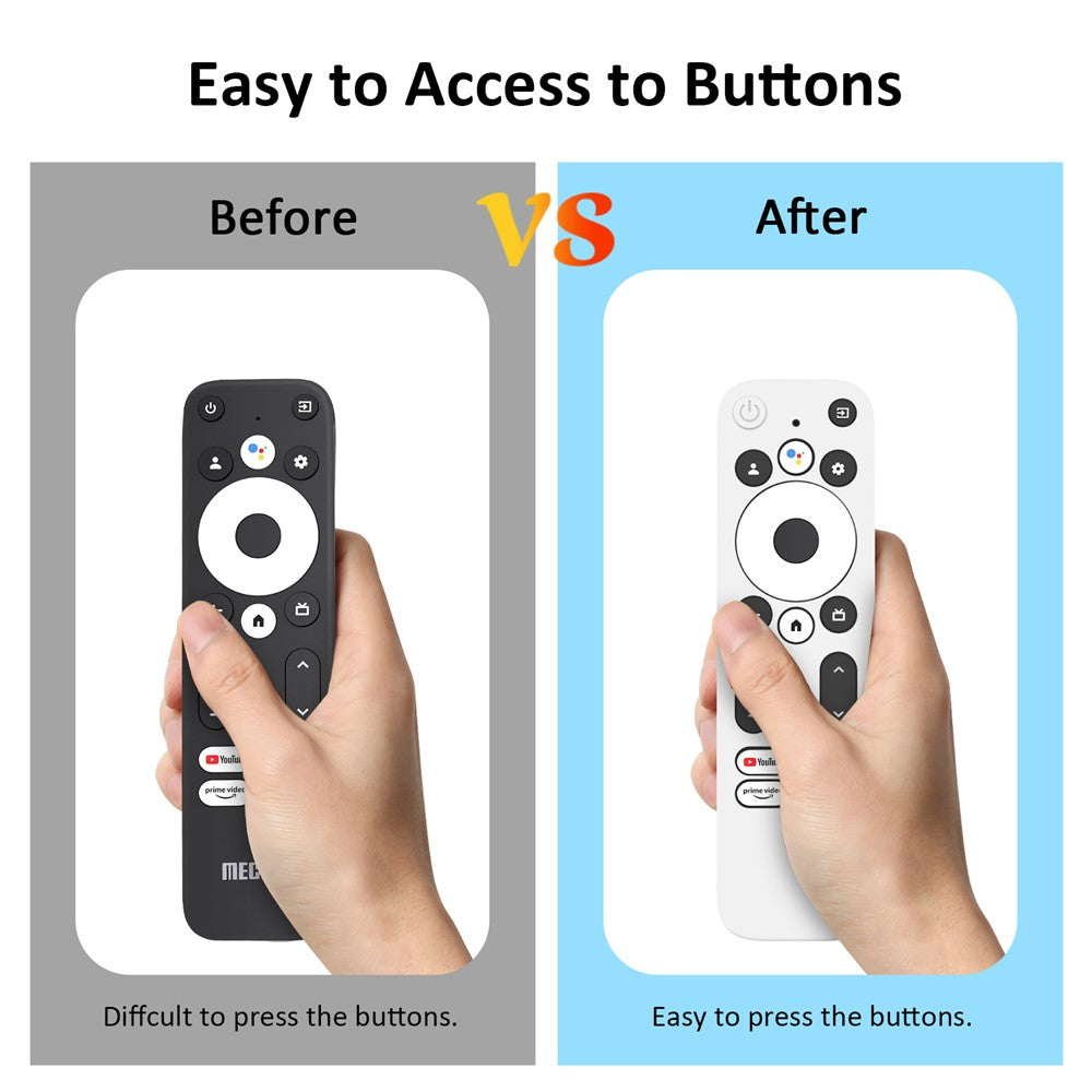 Silicone Protector Cover for Walmart Onn. Android TV 2K FHD Streaming Stick Remote Control Diamond Texture Anti-Slip Protective Case with Lanyard
