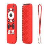 Silicone Protector Cover for Walmart Onn. Android TV 2K FHD Streaming Stick Remote Control Diamond Texture Anti-Slip Protective Case with Lanyard