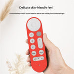 Silicone Case for Google TV Streamer 4K Remote Control Anti-Slip Shockproof Protective Cover with Lanyard