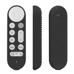 Silicone Case for Google TV Streamer 4K Remote Control Anti-Slip Shockproof Protective Cover with Lanyard