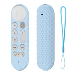 Silicone Case for Google TV Streamer 4K Remote Control Anti-Slip Shockproof Protective Cover with Lanyard