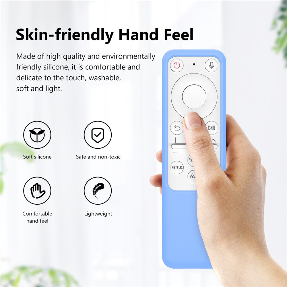 Silicone Case for Samsung BP59-00149A / BP59-00149B / TM2261S Monitor Series M7 / M8 Smart Remote Control Shockproof Anti-Slip Protective Cover with Lanyard