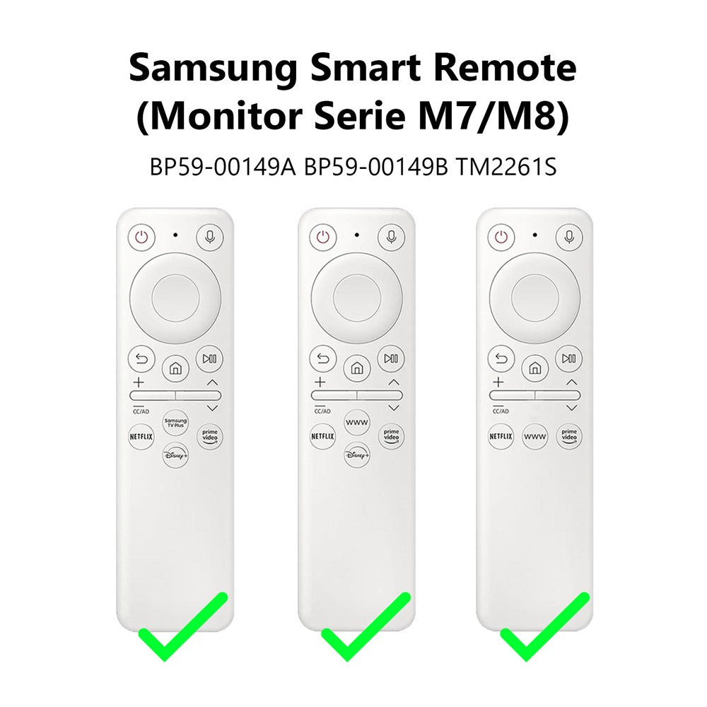 Silicone Case for Samsung BP59-00149A / BP59-00149B / TM2261S Monitor Series M7 / M8 Smart Remote Control Shockproof Anti-Slip Protective Cover with Lanyard
