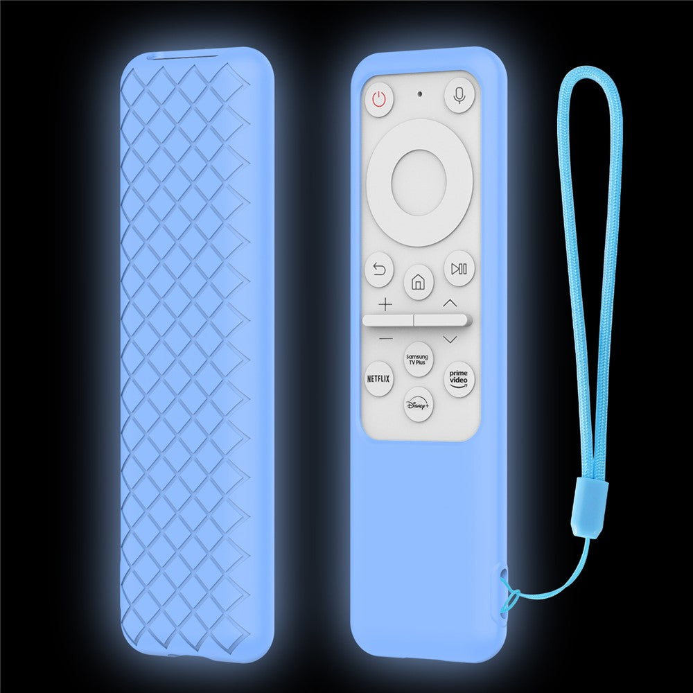 Silicone Case for Samsung BP59-00149A / BP59-00149B / TM2261S Monitor Series M7 / M8 Smart Remote Control Shockproof Anti-Slip Protective Cover with Lanyard