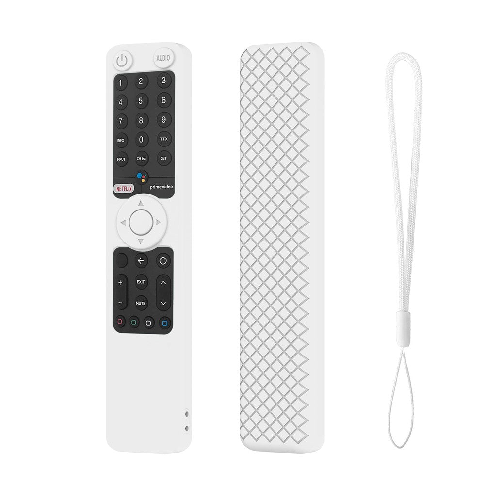 Til Xiaomi P1 / P1E / Q1 / Q1E / XMRM-19 fjernbetjening silikoneetui stødsikkert anti-fald beskyttelsescover med snor