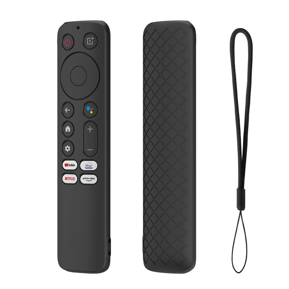 Silicone Remote Control Cover for OnePlus TV Q2 Pro Anti-Drop Shockproof Dust-proof Protective Case with Lanyard