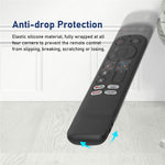 Silicone Remote Control Cover for OnePlus TV Q2 Pro Anti-Drop Shockproof Dust-proof Protective Case with Lanyard