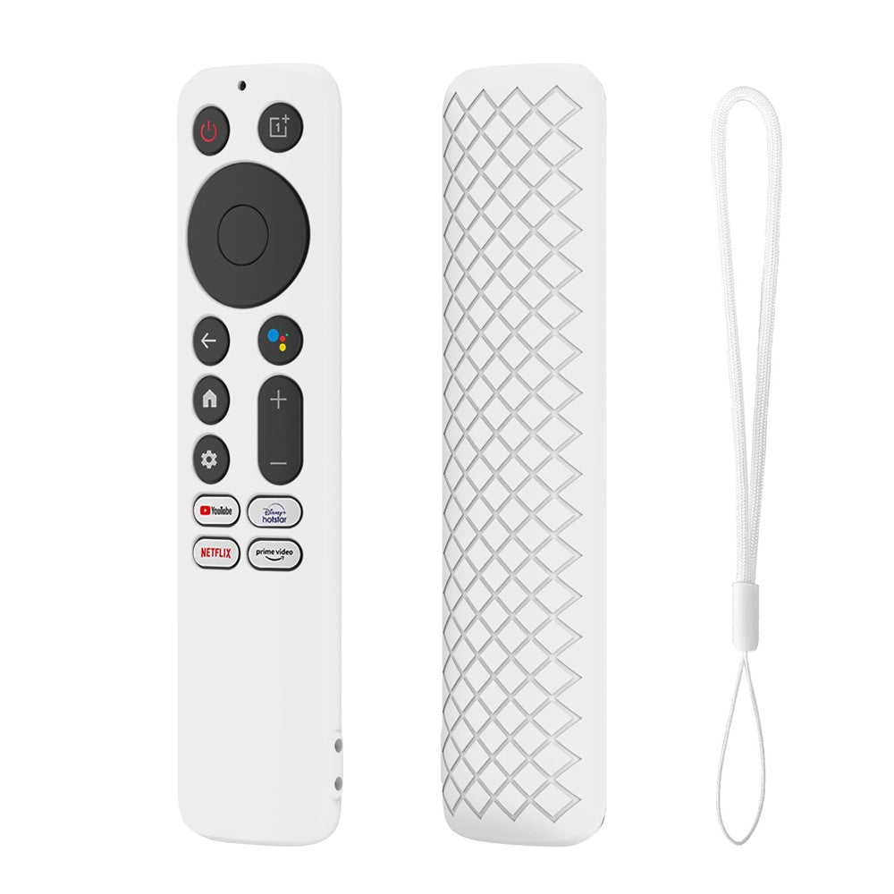 Silicone Remote Control Cover for OnePlus TV Q2 Pro Anti-Drop Shockproof Dust-proof Protective Case with Lanyard