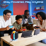 TRANSNOVO S73-018 6 in 1 Charging Dock for Nintendo Switch 2 / OLED / Switch Joy-Con Charger Stand with RGB Light