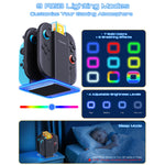TRANSNOVO S73-018 6 in 1 Charging Dock for Nintendo Switch 2 / OLED / Switch Joy-Con Charger Stand with RGB Light