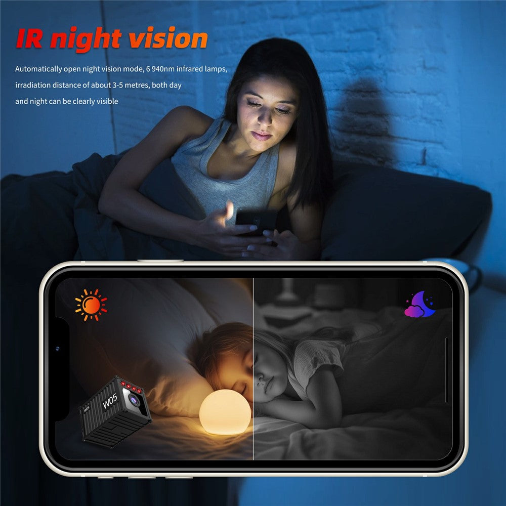 MZ05 4K HD Mini Camera Container Design Magnetic Mount Night Vision Motion Detection Security Camera