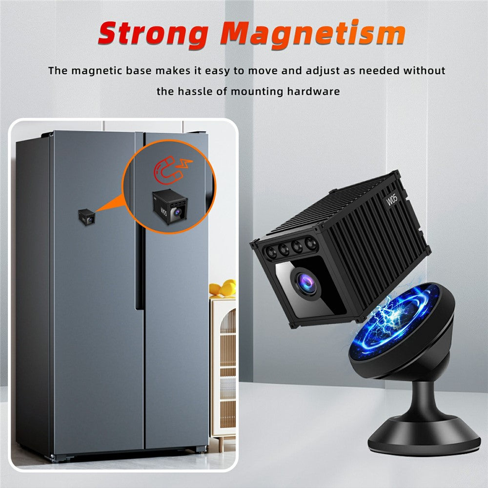 MZ05 4K HD Mini Camera Container Design Magnetic Mount Night Vision Motion Detection Security Camera