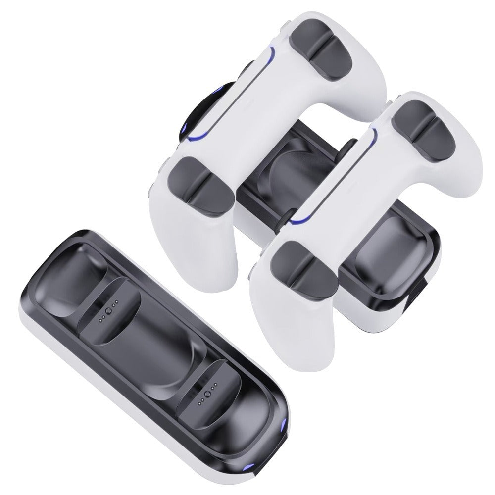 SP-0503 Dual Controller Charging Station for Sony PlayStation 5 / Slim / Pro / DualSense Edge Charging Dock with RGB Ambient Light