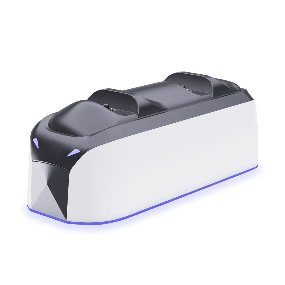 SP-0503 Dual Controller Charging Station for Sony PlayStation 5 / Slim / Pro / DualSense Edge Charging Dock with RGB Ambient Light