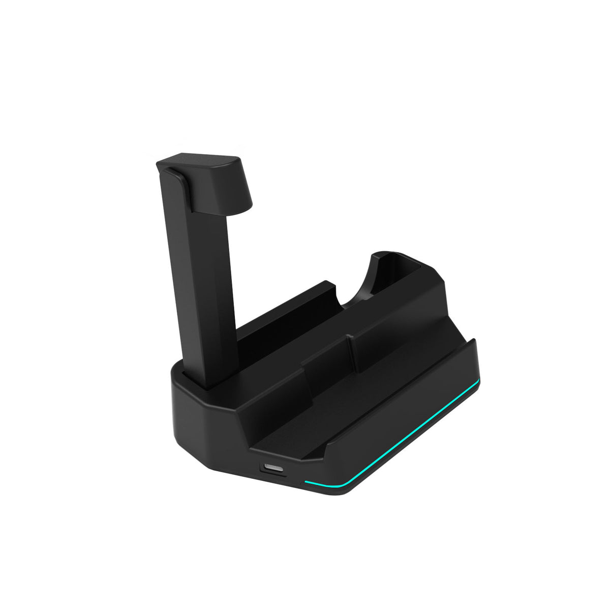 KJH-opladningsdock til Asus ROG Xbox Ally X (2025)/Ally (2025) magnetisk hurtigopladningsstander med LED-lysbånd