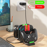 IPLAY HBS-2862 For Nintendo Switch 2/Switch 2 Pro/Switch Pro 6 in 1 Charging Dock Joy-Con Controller Charging Base