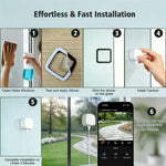 4MP Window Security Camera WiFi Dual-Band Night Vision Human Detection Two-Way Audio Safety Camera (No Memory Card)