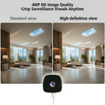 4MP Window Security Camera WiFi Dual-Band Night Vision Human Detection Two-Way Audio Safety Camera (No Memory Card)