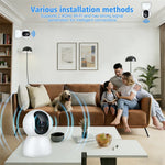 M12 Two-way Audio WiFi Security Camera Motion Detection Night Vision 360 Degree PTZ IP Camera