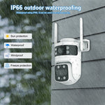 BD03 Dual Lens PTZ Security Camera IP66 Waterproof AI Detection Night Vision WiFi Surveillance Camera