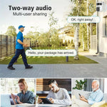 BD03 Dual Lens PTZ Security Camera IP66 Waterproof AI Detection Night Vision WiFi Surveillance Camera
