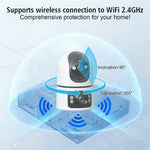 M15 Dual Lens WiFi Security Camera 6MP Pan Tilt Two Way Audio Night Vision IP Camera (without TF Card)
