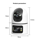 M15 Dual Lens WiFi Security Camera 6MP Pan Tilt Two Way Audio Night Vision IP Camera (without TF Card)