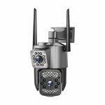 V28 IP66 Waterproof Dual Lens WiFi Security Camera Motion Detection Night Vision 3MP PTZ Camera
