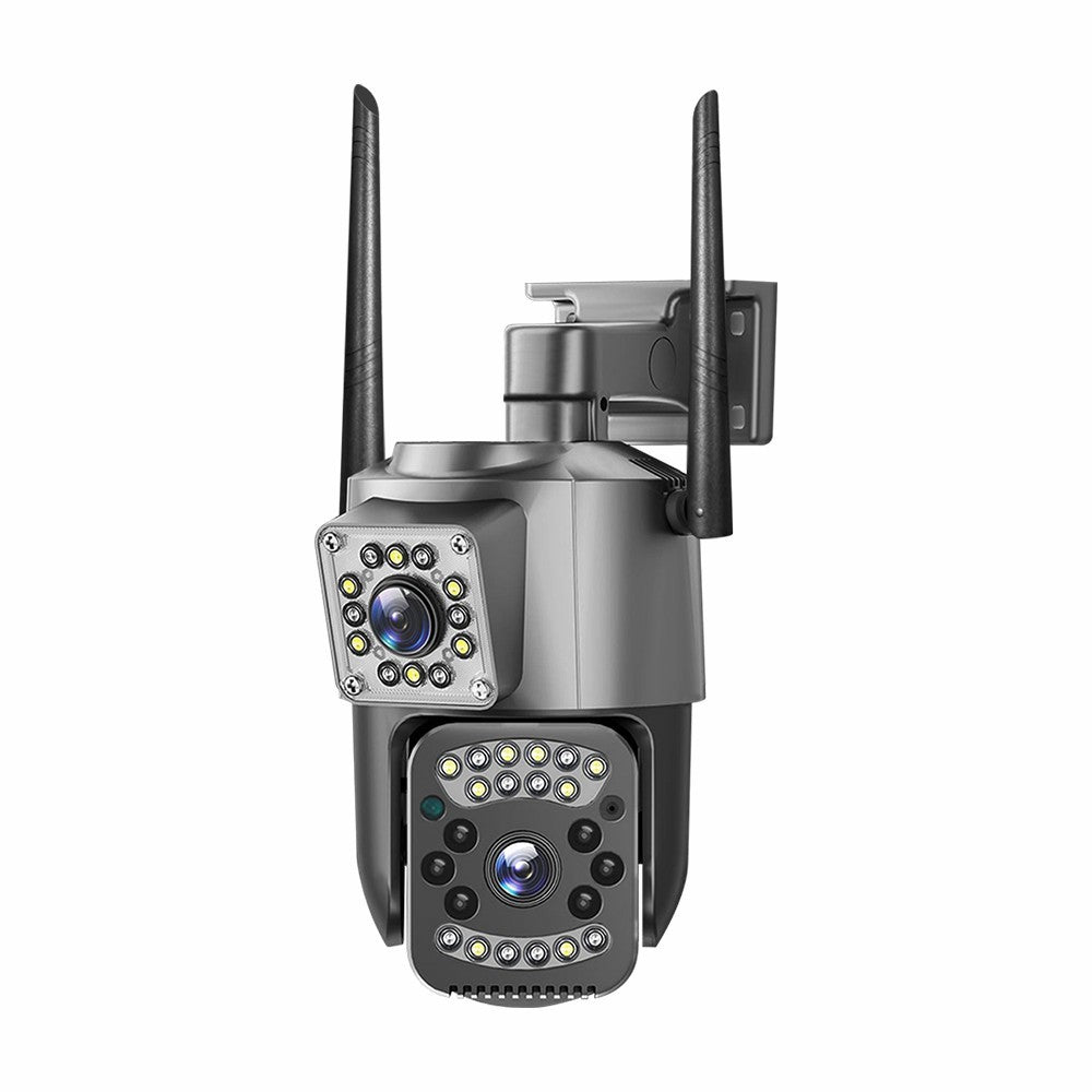 V28 IP66 Waterproof Dual Lens WiFi Security Camera Motion Detection Night Vision 3MP PTZ Camera