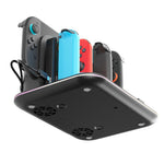 IPLAY HBS-2879 Cooling Stand for Nintendo Switch 2 / OLED / Switch RGB Lighting Charging Dock with Game Card Storage