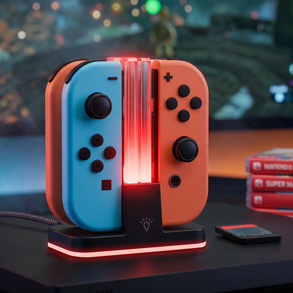 DOBE FOMIS ELECTRONICS TNS-875C 4-in-1 Charging Station for Nintendo Switch OLED/Switch Joy-Con Controller