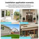 K6W-2 2K Dual Lens Window WiFi Camera Drill-Free Security Camera for Home and Shop Use