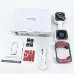 K6W-2 2K Dual Lens Window WiFi Camera Drill-Free Security Camera for Home and Shop Use