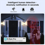 K6W-2 2K Dual Lens Window WiFi Camera Drill-Free Security Camera for Home and Shop Use