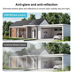 K6W-2 2K Dual Lens Window WiFi Camera Drill-Free Security Camera for Home and Shop Use