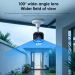 K15 1080P 3MP Security Camera 100 Degree Wide Angle IP66 WiFi Color Night Vision Two-Way Audio IP Camera
