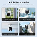 K15 1080P 3MP Security Camera 100 Degree Wide Angle IP66 WiFi Color Night Vision Two-Way Audio IP Camera