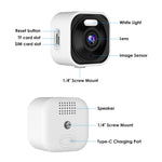 K15 1080P 3MP Security Camera 100 Degree Wide Angle IP66 WiFi Color Night Vision Two-Way Audio IP Camera